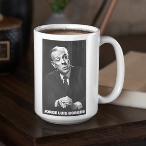 Jorge Luis Borges Coffee Mug for Argentine Literature Lovers