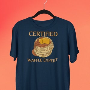Funny Waffle Lover T-Shirt: Breakfast Foodie Gift for Pancake Enthusiasts and Chef Humor