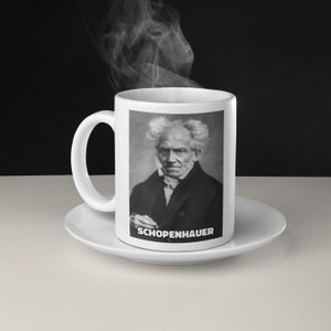 Arthur Schopenhauer: German Philosopher & Writer Coffee Mug - Inspirational Gift for Philosophy Enthusiasts