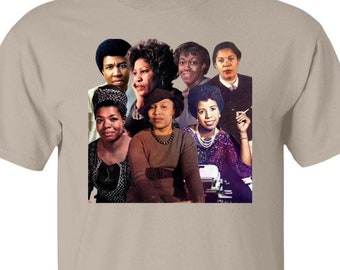Celebrate Black History Month with Empowering Female Writers T-Shirt, Zora Neale Hurston, Toni Morrison, Octavia Butler, Maya Angelou