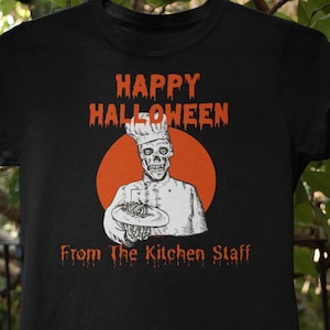 Spooky Chef Halloween T-Shirt: Funny Kitchen Staff Costume for Restaurant Workers