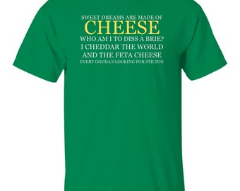 MAINEVENT Geschirrtuch Mit Spruch: 'Sweet Dreams Are Made Of Cheese' – Lustiges Küchentuch 45,7 X 61 Cm