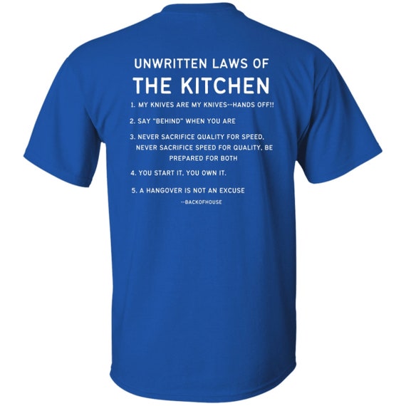 Rules Of The Kitchen, Funny Chefs T-Shirt And Gift Rules Of The Kitchen, Funny Chefs T-Shirt And Gift