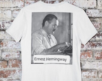 Ernest Hemingway T-shirt American Writer Shirt G500 5.3 oz. T-Shirt