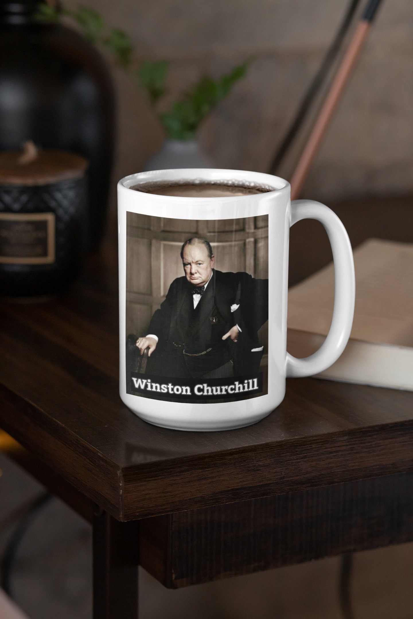 Winston Churchill Coffee Mug Winston Churchill English Etsy UK