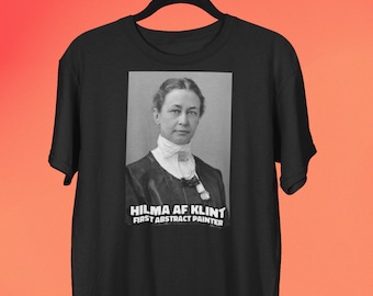 Camiseta Hilma Af Klint, primera pintora abstracta, camiseta de artista femenina, camiseta amante del arte, regalo de historia del arte
