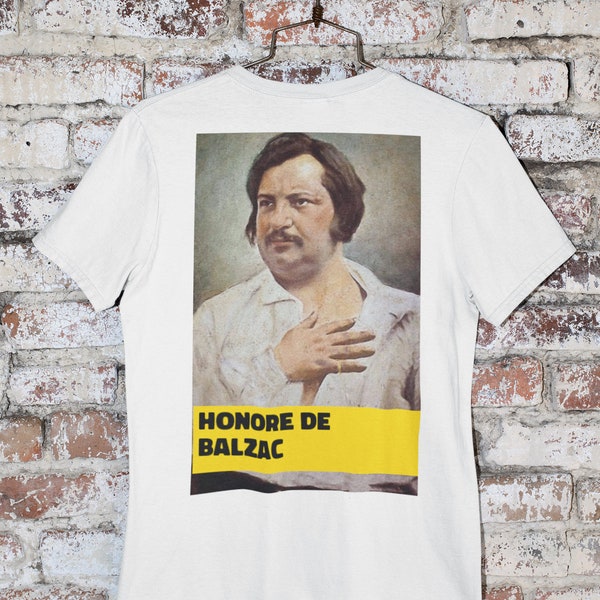 Honore De Balzac Genius French Writer T-shirt Classic Literature Portrait Shirt G500 5.3 oz. T-Shirt