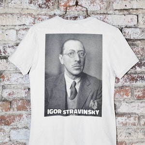 Igor Stravinsky Classical Music Lover T-Shirt - Iconic Composer Portrait Tee for Musicians