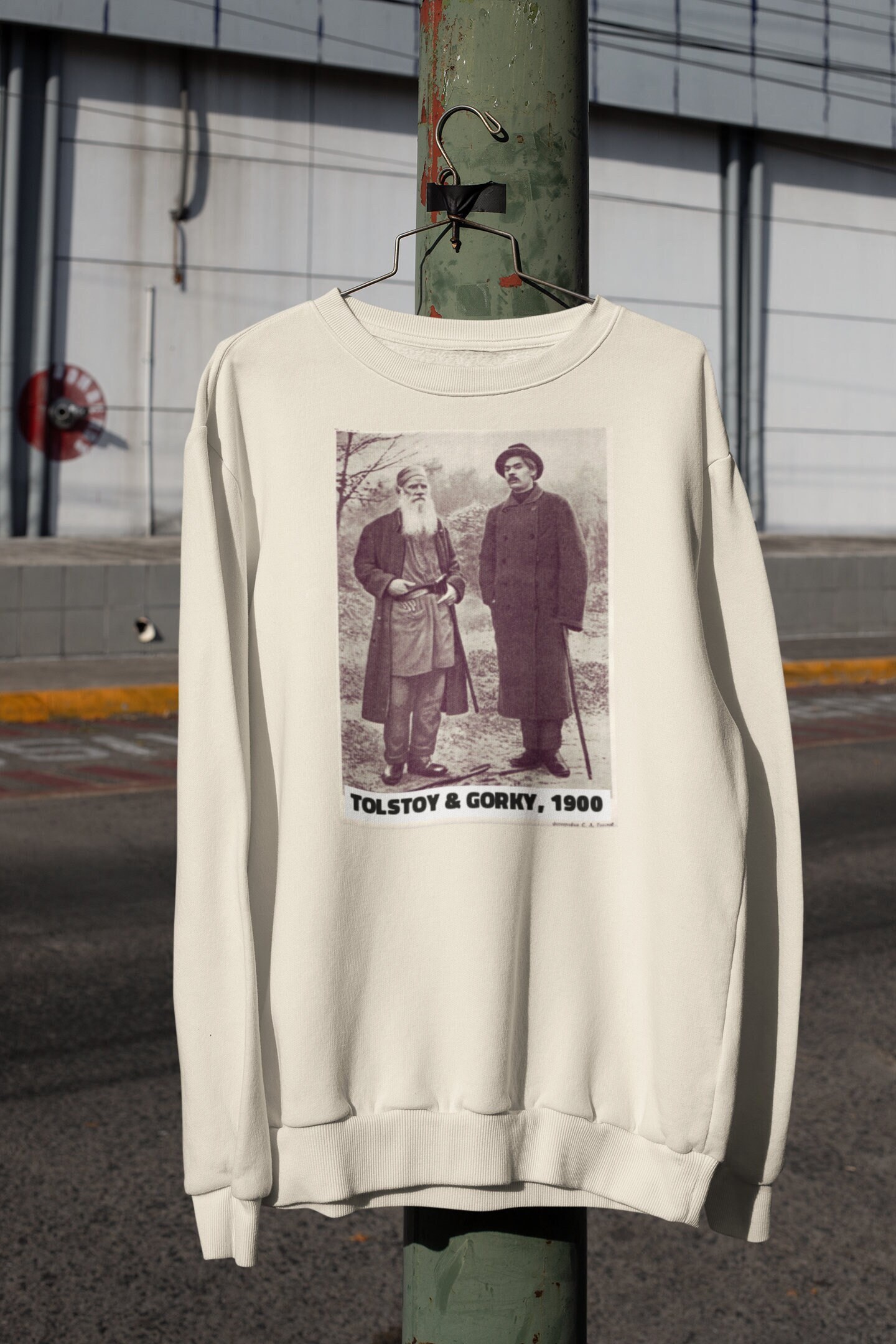 Tolstoy and Gorky Sweatshirt, Leo Tolstoy shirt, Maxim Gorky shirt, Russian Literature Gift, Sweatshirts for Book Lovers Nerdy Bookwork Gift