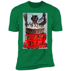 Merry Krampus Bad Kids Christmas Horror Holiday shirt, Evil Santa shirt, Holiday Horror shirt, Krampus Christmas shirt, Seasons greetings