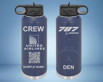 CREW Custom Engraved Water Bottles