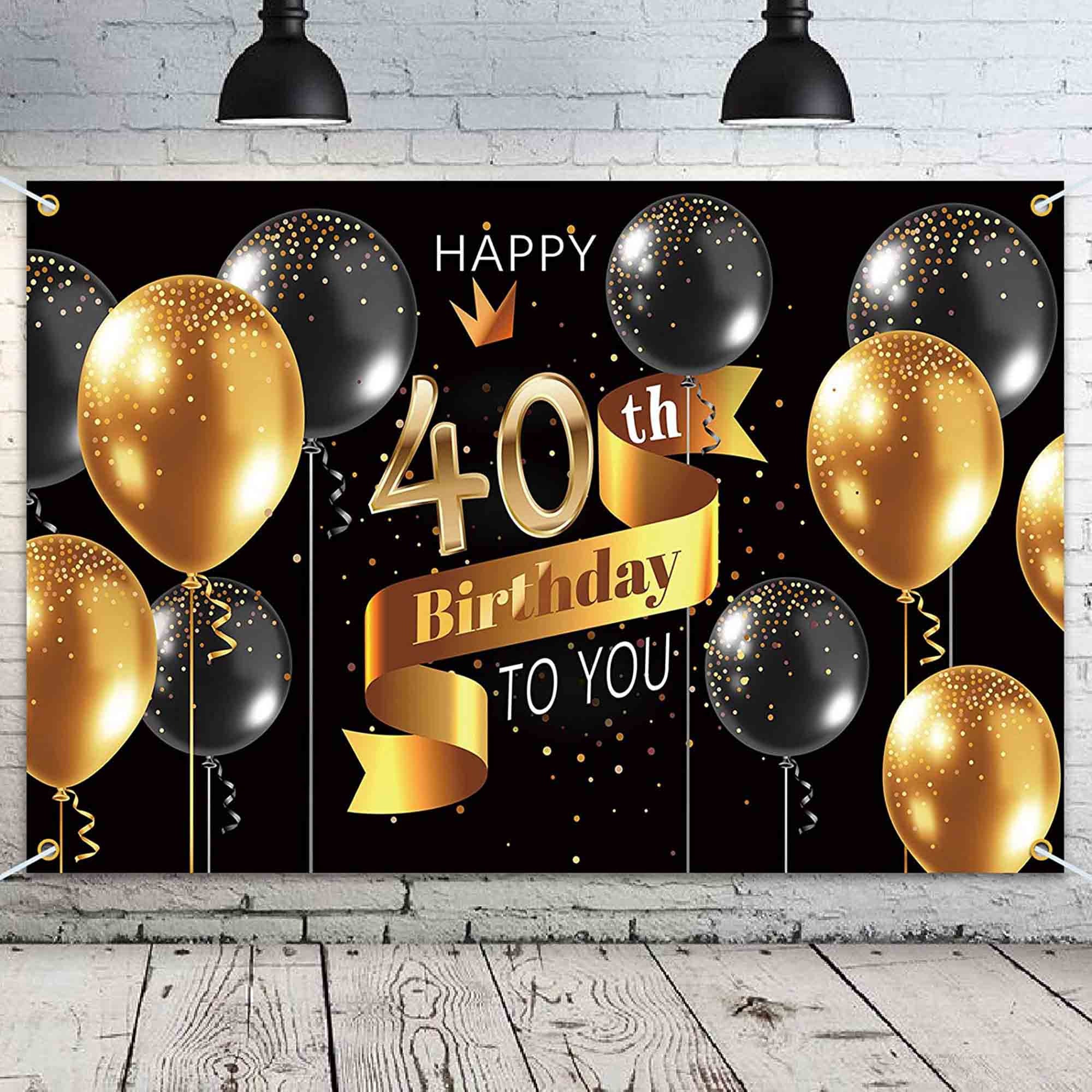 40th Birthday Banner Ideas