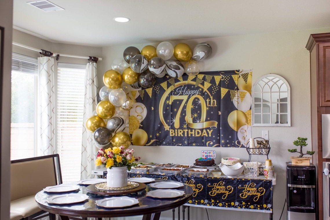 70th Birthday Decoration 70th Birthday Party Decor 70th  Etsy