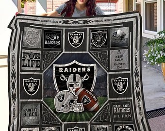 Raiders Quilt Etsy