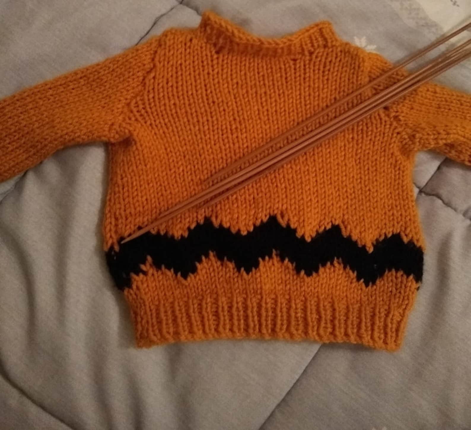 PATTERN Charlie Brown Baby Sweater Knit Newborn Teen Adult Etsy