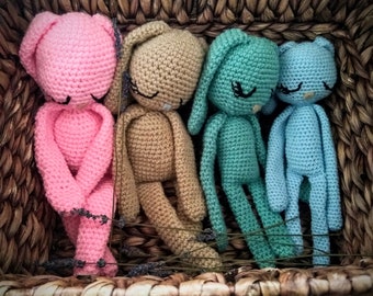 WZÓR: Amigurumi Szydełkowe Króliczki | Pobierz PDF