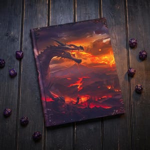 Pantalla personalizada para DM de batalla de dragones gemelos, accesorio de rol plegable de 4 paneles, regalo para Dungeon Master