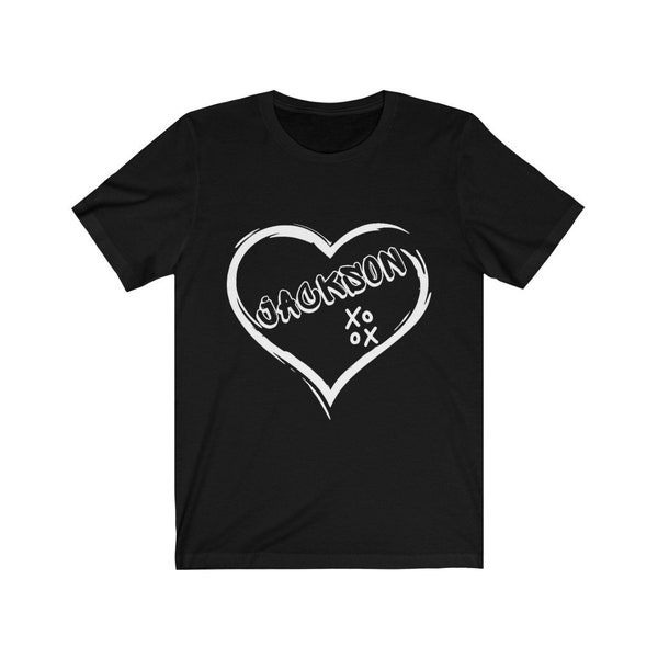 Jackson Graffiti Heart Tee, Got7 Stan Shirt, K-Pop T-Shirt, Kpop Lover Gift Idea
