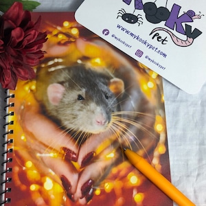 Rat Lovers “It’s All About Rattitude” Spiral or Wire-Bound Notebook - A5, 100 pages
