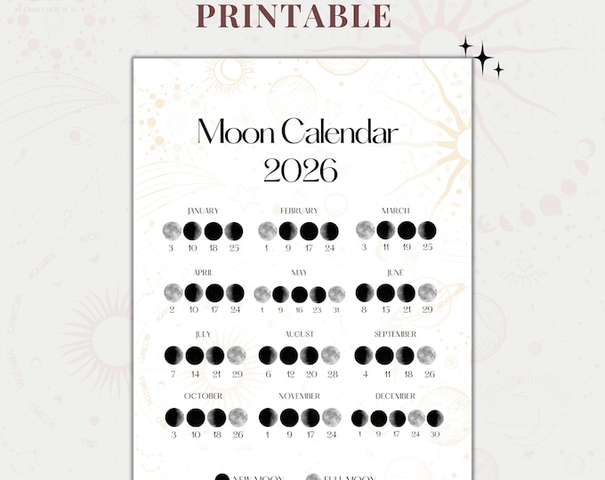 Moon Notice.pdf Printable PDF Lunar Calendar, Moon Phase Calendar, Retrogrades, Astro ...
