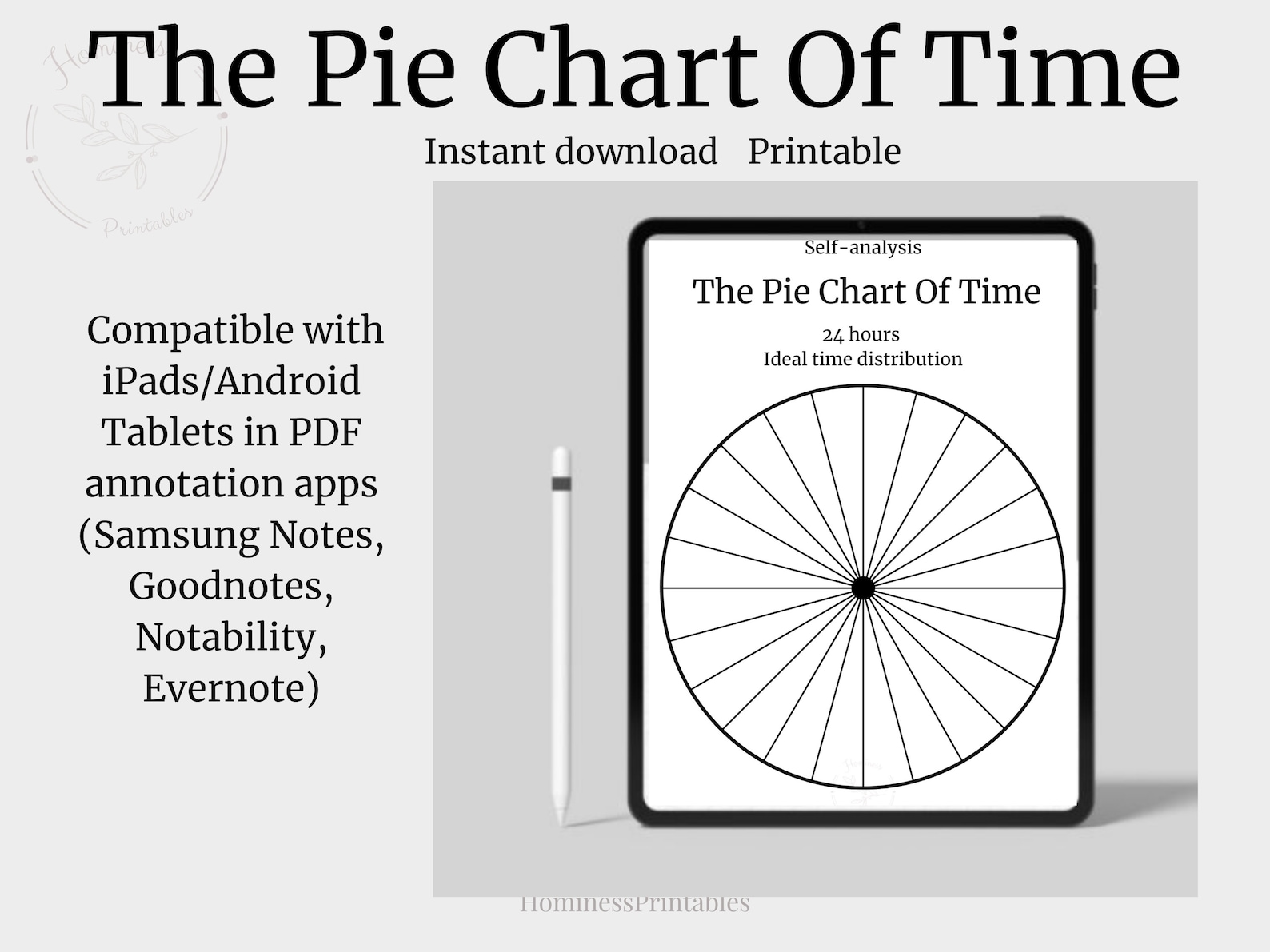 Printable 24 Hour Pie Chart Template - Free Templates Printable