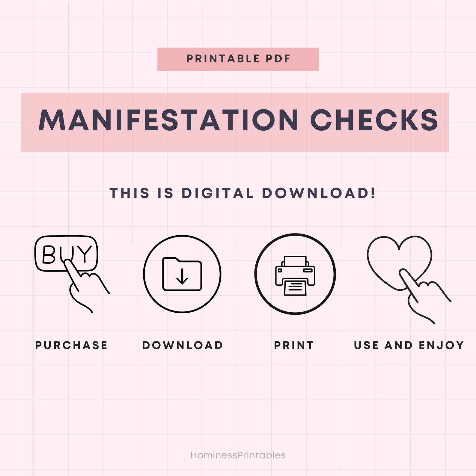 Manifestation Checks Printable Money Manifestation Law of Attraction ...