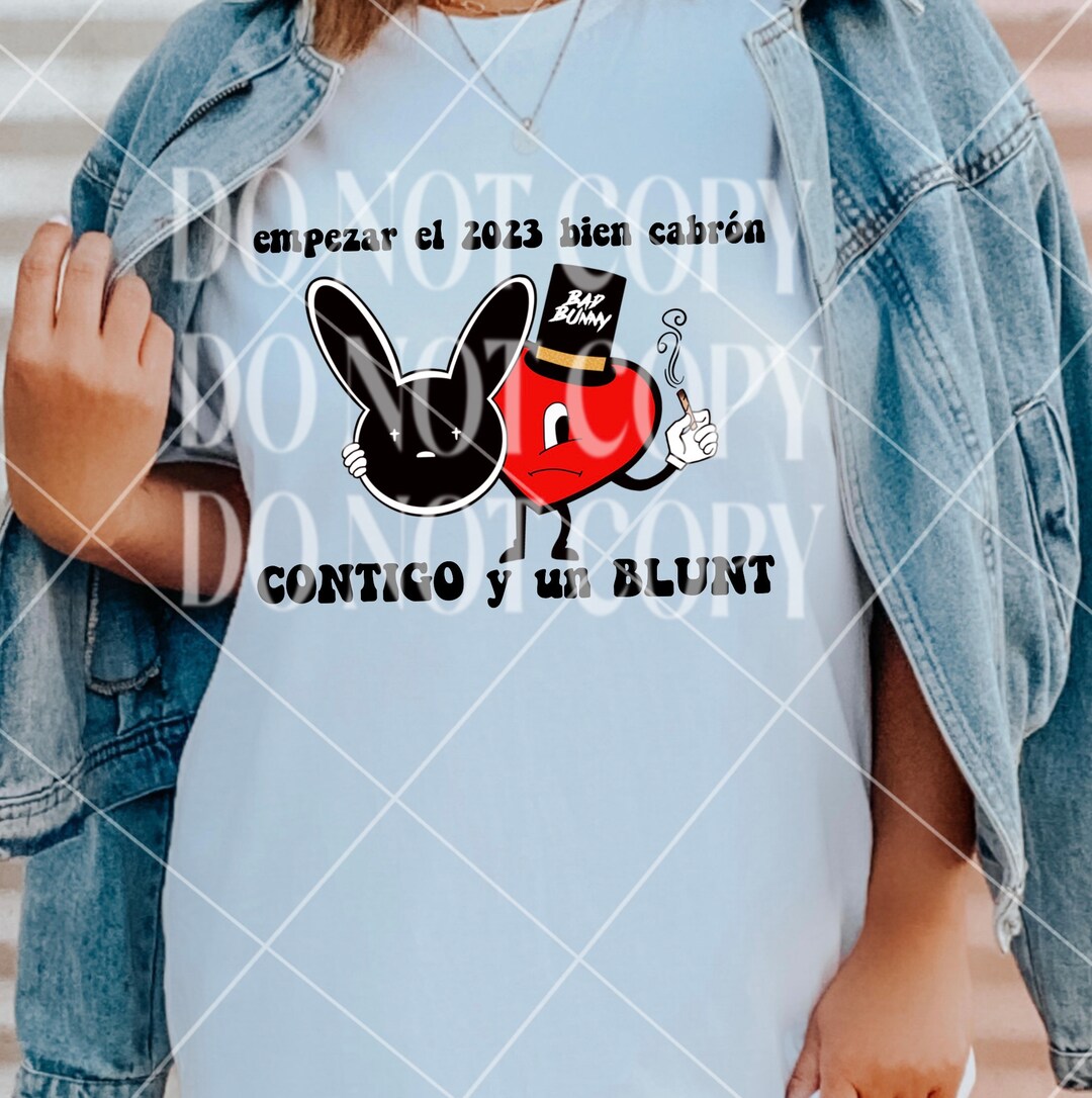 Empezar El 2023 Bien Cabron Png Full Color Png Bad Bunny Etsy UK