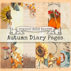AUTUMNAL DIARY Digital download printable kit