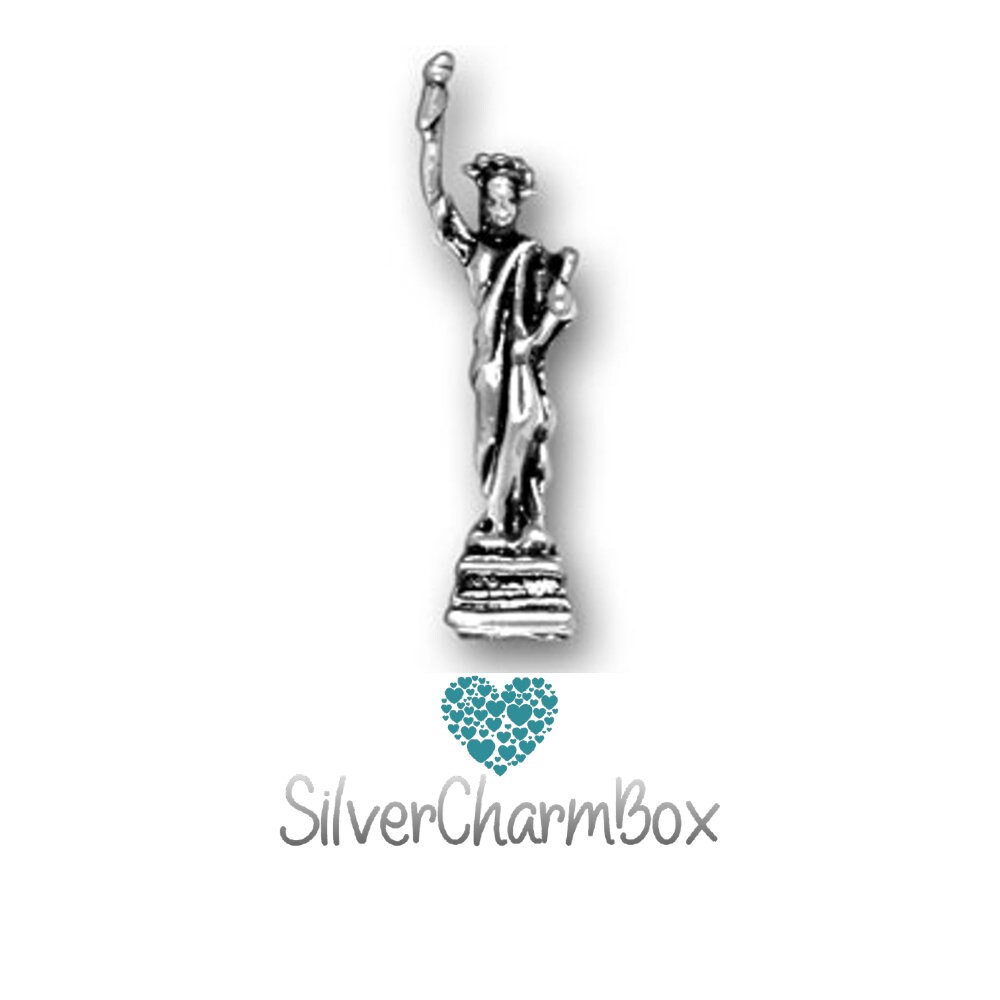 Sterling Silver Statue of Liberty Charm Etsy