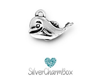 Sterling Silver Baby Whale Charm