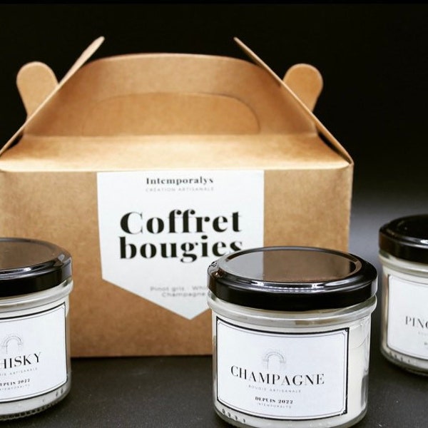 Coffret bougies « boissons »