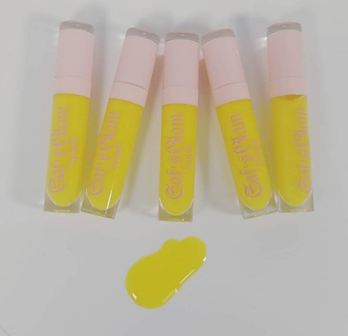 Yellow neon lip gloss. Etsy