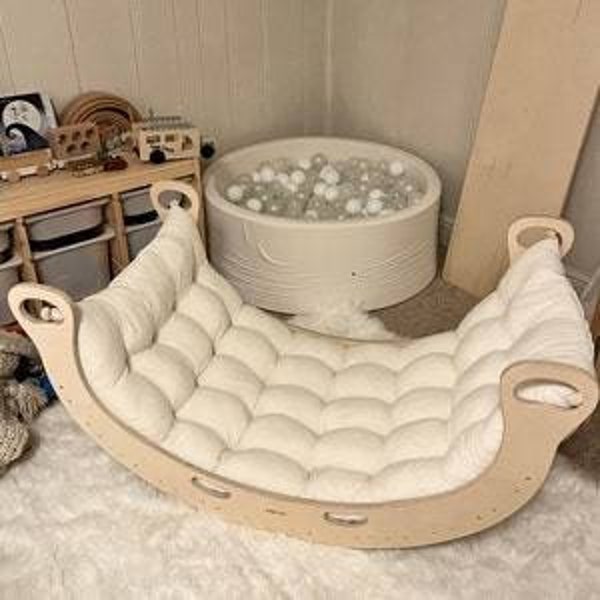 Bodenkissen aus Baumwolle für Kletterbogen, Babyzimmer Deko, Baumwollkissen, Bodenkissen, Kinderkissen, Kinderzimmerkissen, Geschenk für Mädchen