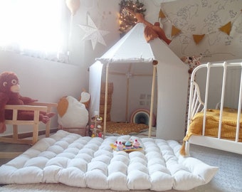 Vloerkussen babykamerdecoratie, 130cm *100cm.katoenen kussen, vloerkussens, kinderkussens, kinderkussen, baby, speelkleed