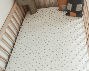 Sterne Spannbettlaken, Spannbettlaken, Sterne, Baby Spannbettlaken, Kinderzimmer