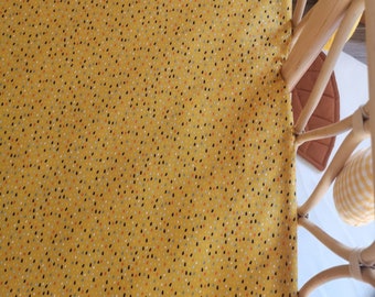 Drap-housse de lit d’enfant, drap-housse de berceau en coton ocre/moutarde, drap de berceau neutre, drap de lit bébé, chambre de bébé, chambre d’enfant, cadeau