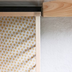 Handmade linen sheet, gray and mustard, crib fitted sheet, neutral genter crib sheet, baby crib sheet, nursery room,crib sheet, fitted sheet