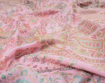 Baby Pink Pashmina Shawl, Sozni Embroidery Shawl, Premium Handmade Shawl, Cashmere Wrap
