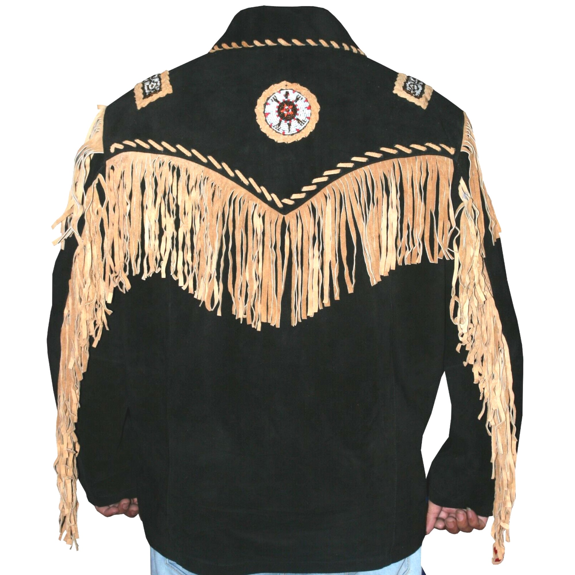 Cowboy Western Leather Jacket With Fringes Native Americans - Etsy