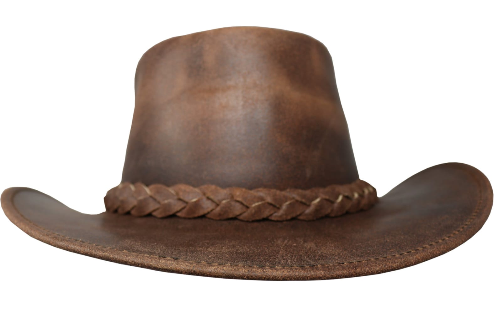 Leather Cowboy Hat Western Style Genuine Premium Leather Hats Etsy