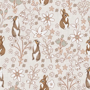 Pastel rabbits Softshell Outdoor-Moisture Wicking Fabric Custom Made Jacket Material-Cycling Fabric Performance Softshell Fabric
