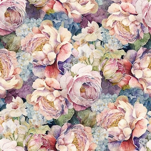 Peonies flowers curtain fabric, Blackout, Velvet, fabric for curtain, Custom printed fabric, Home decor fabric, Window decoration