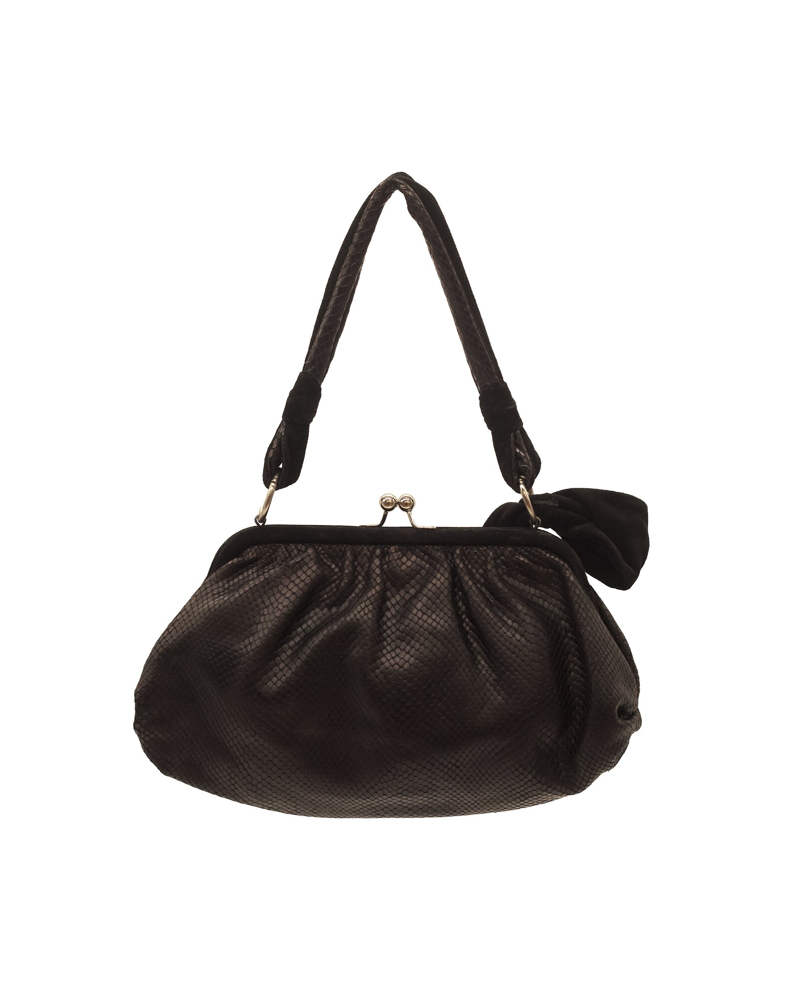 Y2k Blumarine Black Handbag With Small Purse Decorating It / Etsy