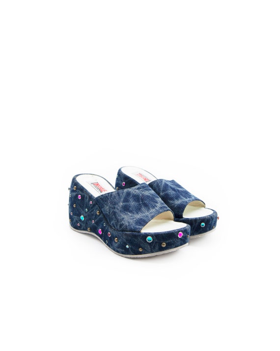 Y2K LONDSDALE PLATFORM SANDALS / 90s 2000s Rare Lond… Gem