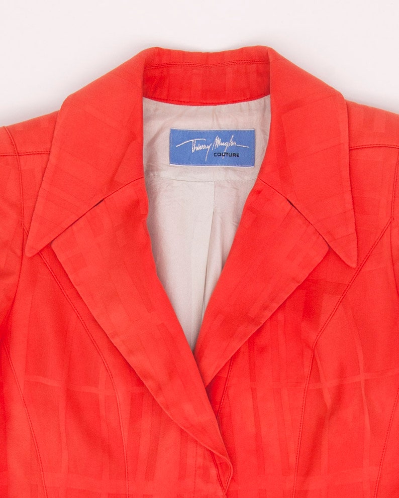 1990s THIERRY MUGLER Blazer / Bright Orange Mugler Couture - Etsy Australia