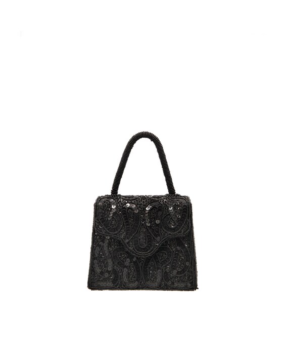 2000s Vintage Beaded mini Handbag decorated with s