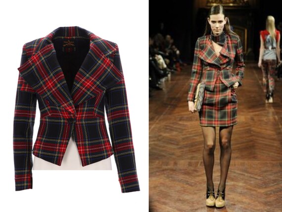 2000s VIVIENNE WESTWOOD Tartan Blazer / Checked Ja