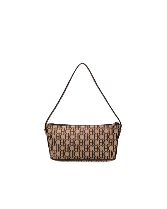 2000s Vintage Monogram Carolina Herrera Baguette B