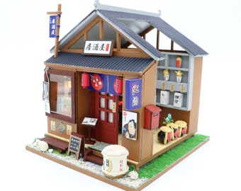 Japanese bar | Miniature | DIY kit | Dollhouse | 1:24 | Izakaya | Sake | Do-it-yourself | Creative crafts | Create your own | Japanese house