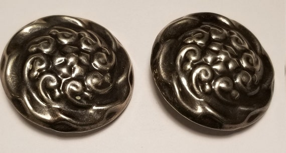 Vintage Sterling Clip Earrings